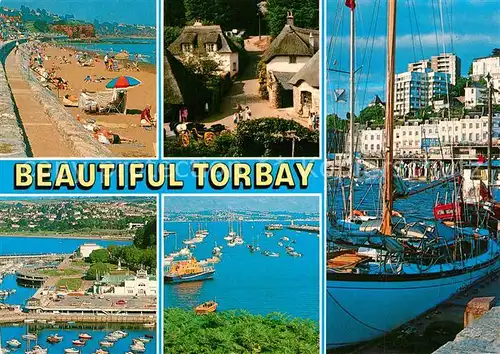 AK / Ansichtskarte Torquay_UK Paignton Cockington Brixham Beach Harbour Torquay_UK