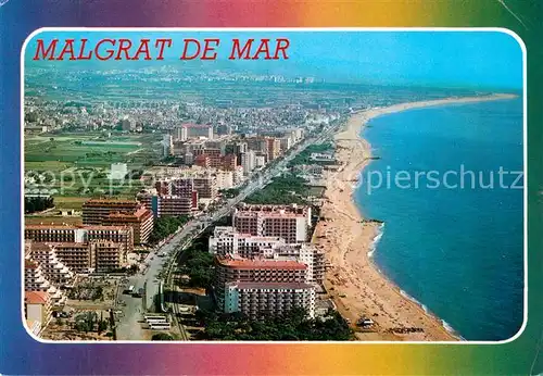 AK / Ansichtskarte Malgrat_de_Mar Costa del Maresme Fliegeraufnahme Malgrat_de_Mar