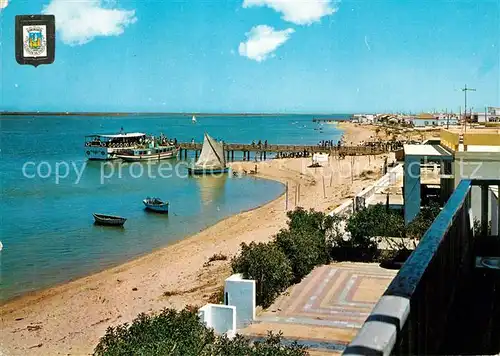 AK / Ansichtskarte Faro_Portugal Embarcadeur na ilha de Faro 