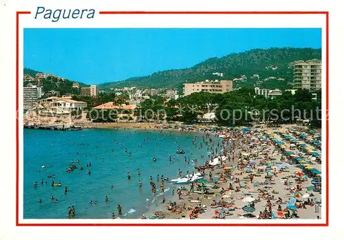 AK / Ansichtskarte Paguera_Mallorca_Islas_Baleares Strandpartie Paguera_Mallorca