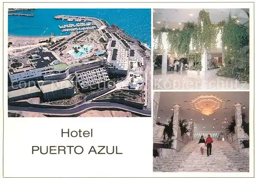 AK / Ansichtskarte Puerto_Rico_Gran_Canaria Fliegeraufnahme Foyer Treppenaufgang Puerto_Rico_Gran_Canaria