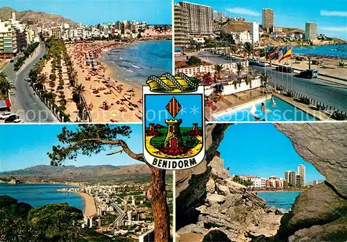 AK / Ansichtskarte Benidorm Strand Teilansichten Benidorm