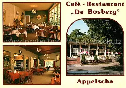 AK / Ansichtskarte Appelscha Cafe Restaurant De Bosberg Gastraeume Appelscha