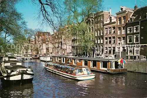 AK / Ansichtskarte Amsterdam_Niederlande Woonboten in de Herengracht Amsterdam_Niederlande
