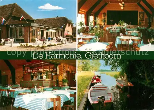 AK / Ansichtskarte Giethoorn Cafe Restaurant De Harmonie Giethoorn