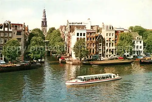 AK / Ansichtskarte Amsterdam_Niederlande De Amstel met Zuiderkerk Amsterdam_Niederlande