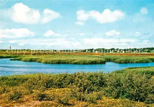 AK / Ansichtskarte Schiermonnikoog Westerplas met gezicht op het dorp Schiermonnikoog