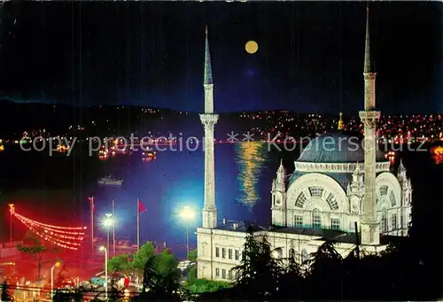 AK / Ansichtskarte Istanbul_Constantinopel Dolmabahce Mosche und Bosphorus Istanbul_Constantinopel