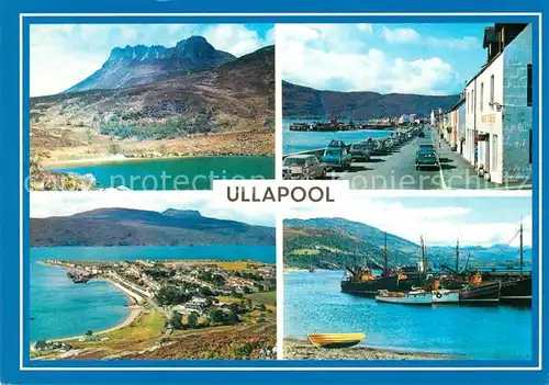Ullapool Stack Polly from Loch Lurgain Ben Ghoblach and Loch Broom Shore Street Pier Ullapool