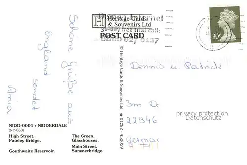 Nidderdale High Street Pateley Bridge The Green Glasshouses Main Street Summerbridge 