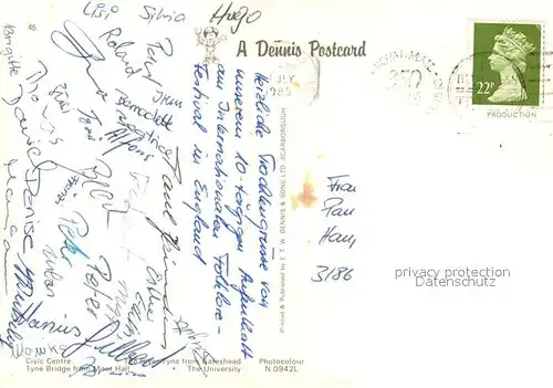 Newcastle_upon_Tyne Civic Centre Tyne Bridge from Moot Hall River Tyne from Gateshead University 