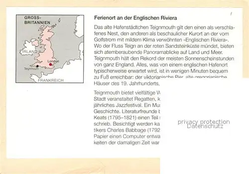 Teignmouth_Teignbridge Panorama Ferienort an der Englischen Riviera Chronik Teignmouth Teignbridge