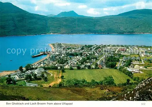 Ullapool Panorama Ben Ghoblach and Loch Broom Ullapool