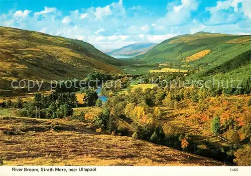 Ullapool River Broom Strath More Landscape Ullapool