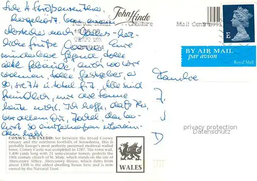 Conwy Various views of the city Castle Bridge 