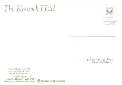 Keswick Keswick Hotel Derwentwater Nature Landscape Keswick