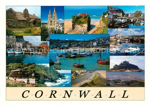 Cornwall_UK Various views of citys of the county Cornwall UK