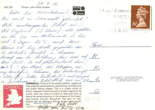 Cornwall_UK Various views of the coast Sunset Cornwall UK