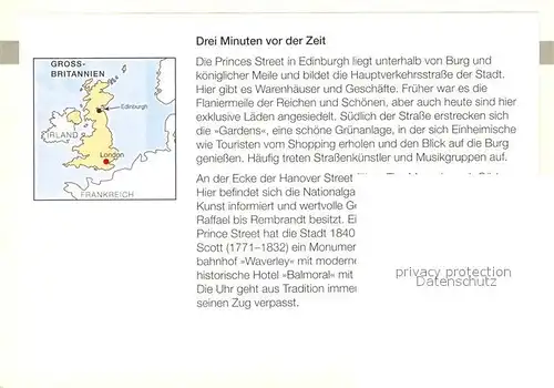 Edinburgh Princess Street looking West Castle Chronik Edinburgh