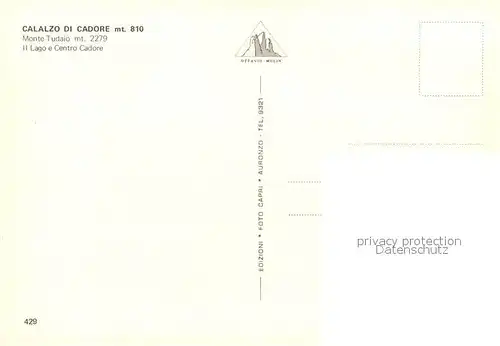 Calalzo_di_Cadore Monte Tudaio Lago e Centro Cadore Calalzo_di_Cadore