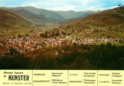 AK / Ansichtskarte Munster_Haut_Rhin_Elsass Fliegeraufnahme Munster_Haut_Rhin_Elsass