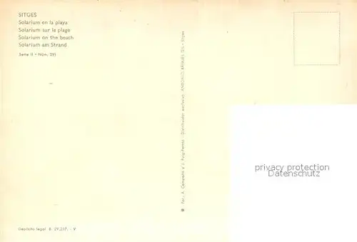 AK / Ansichtskarte Sitges Playa Sitges