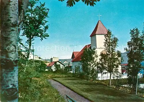AK / Ansichtskarte Neskaupstadur Kirchenpartie 