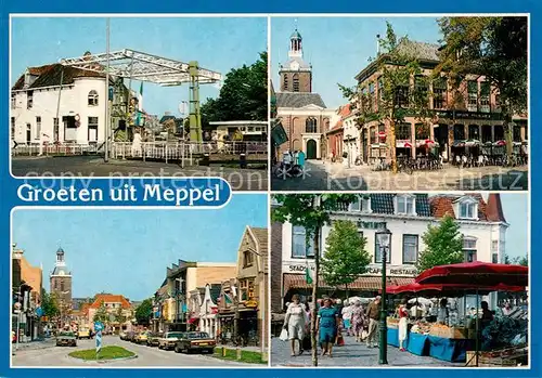 AK / Ansichtskarte Meppel Teilansichten Markt Meppel