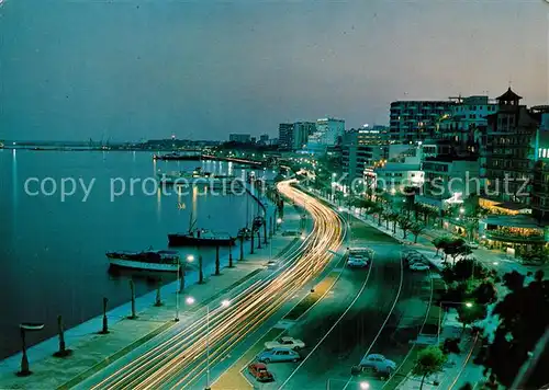 AK / Ansichtskarte Palma_de_Mallorca Detalle nocturno del Paseo Maritimo Palma_de_Mallorca