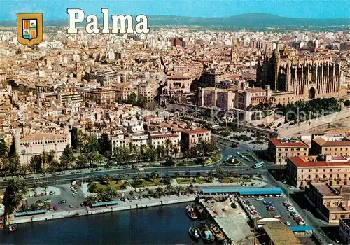 AK / Ansichtskarte Palma_de_Mallorca Fliegeraufnahme Palma_de_Mallorca