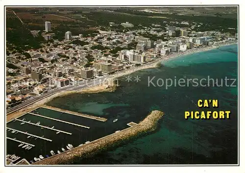 AK / Ansichtskarte Can_Picafort_Mallorca Fliegeraufnahme Can_Picafort_Mallorca