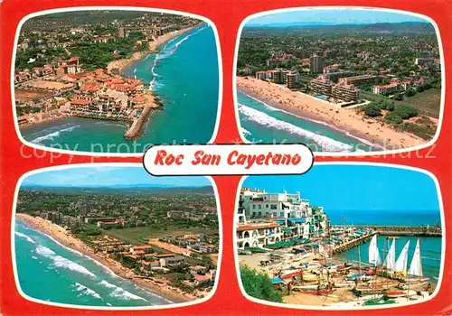 AK / Ansichtskarte Tarragona Roc San Cayetano Fliegeraufnahmen Hafen Tarragona