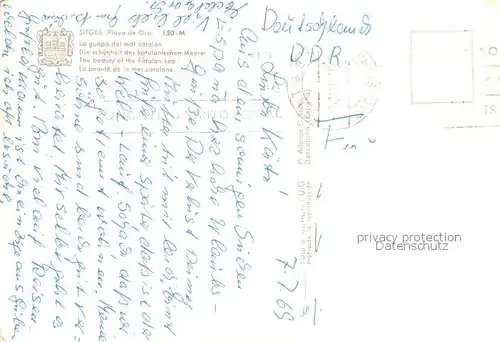 AK / Ansichtskarte Sitges Recuerdo de Sitges Sitges