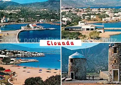 Elounda_Kreta Panorama Straende Windmuehle Elounda Kreta
