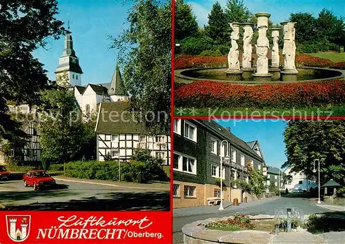 Nuembrecht Kirche Brunnen Strassenpartie Nuembrecht