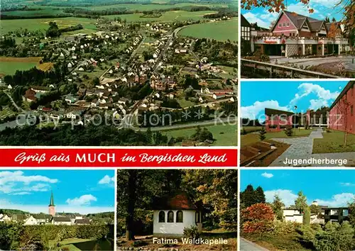 Much Fliegeraufnahme Kirche Fatima Waldkapelle Jugendherberge Much