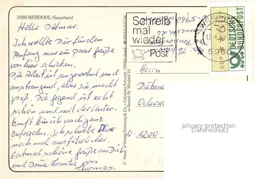 Werdohl Fliegeraufnahmen Werdohl