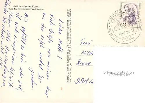 Manderscheid_Eifel Fliegeraufnahme Manderscheid Eifel