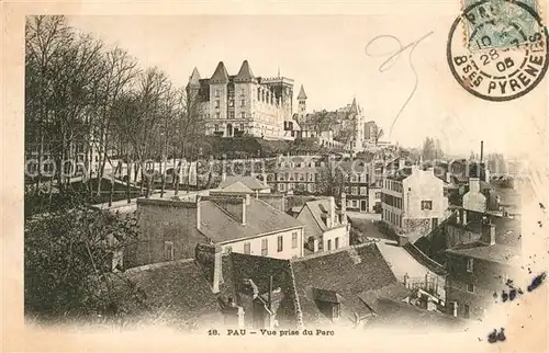 Pau Vue prise du parc Pau