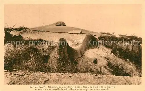 VERDUN_Meuse Fort de Vaux Observatoire d Artillerie Verdun Meuse