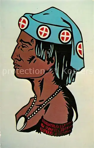 AK / Ansichtskarte Indianer_Native_American Mississippian Indian Leader Dickson Mounds Betty Madden  