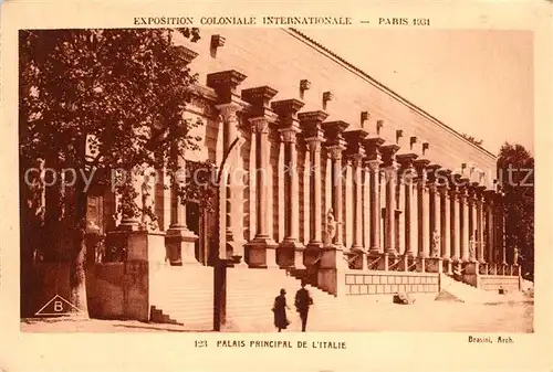 AK / Ansichtskarte Exposition_Coloniale_Internationale_Paris_1931 Palais Principal de l Italie 