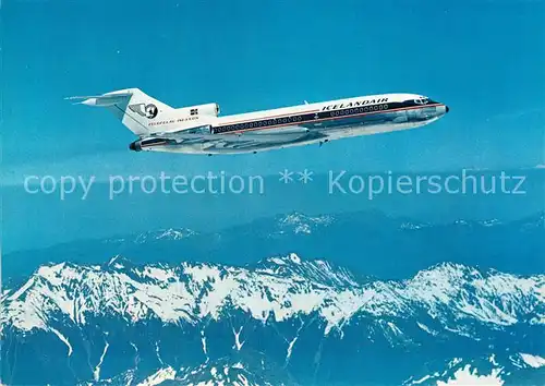 AK / Ansichtskarte Flugzeuge_Zivil Icelandair Boeing 727 Saga Jet  