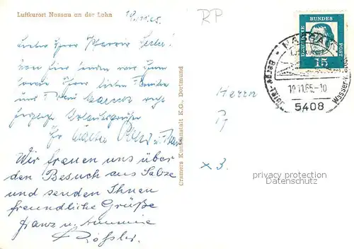 AK / Ansichtskarte Nassau_Lahn Panorama Nassau_Lahn