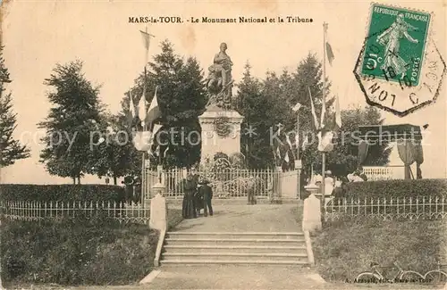 AK / Ansichtskarte Mars la Tour Monument National et la Tribune Mars la Tour