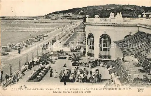 AK / Ansichtskarte Deauville Terrasse du Casino Promenade de la Mer Deauville