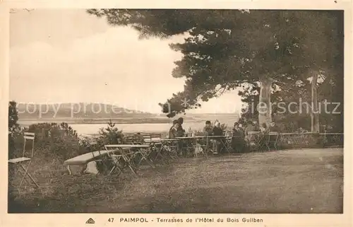 AK / Ansichtskarte Paimpol Terrasses de l Hotel du Bois Guilben Paimpol