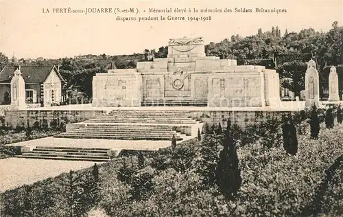 AK / Ansichtskarte La_Ferte sous Jouarre Memorial eleve a la memoire des Soldats Britanniques Grande Guerre Kriegerdenkmal 1. Weltkrieg La_Ferte sous Jouarre