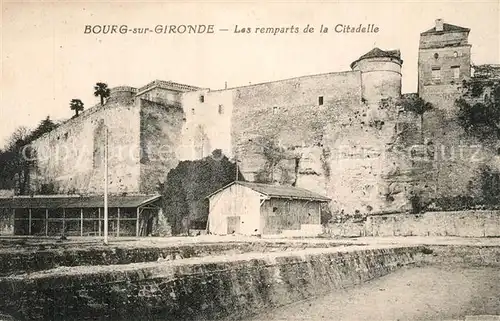 AK / Ansichtskarte Bourg_sur_Gironde Remparts de la Citadelle Bourg_sur_Gironde