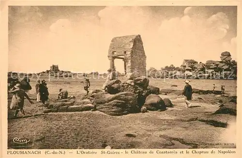 AK / Ansichtskarte Ploumanach Oratoire Saint Guirec Chateau de Costaeres et Chapeau de Napoleon Ploumanach